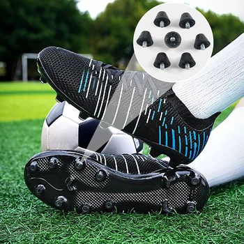 12ШТ Шипы для замены футбольной обуви Шипы для футбольной обуви с резьбой 5 мм для футбольных ботинок с резиновой подошвой для ногтей Miss