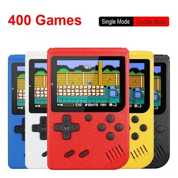 2023 новая винтажная портативная мини-игровая консоль для видеоигр с 8-битным 3,0-дюймовым цветным ЖК-дисплеем, детский цветной игровой плеер с 400