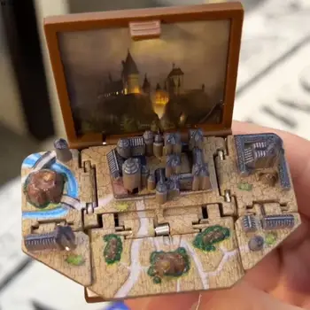 3D Волшебный замок Тайна Скрытого мира Складная Книга Брелок Всплывающий Сюрприз Пальчиковая Портативная игра Детская Игрушка для снятия стресса