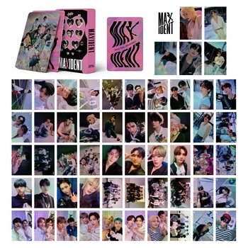 55шт Kpop StrayKids Альбомы Флэш-Фотокарточек MAXIDENT Lomo Card CHANGBIN Hyunjin Фотооткрытка для Фанатов Коллекционная