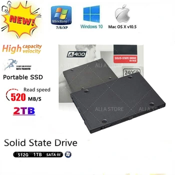 A400 SSD Внутренний твердотельный накопитель 120 ГБ 240 ГБ 480 ГБ 2,5-дюймовый Жесткий диск SATA III HDD HD Ноутбук ПК 960 ГБ 500 ГБ 1 ТБ гб