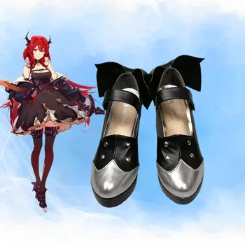 Arknights Surtr/ обувь для косплея, кожаные ботинки, сшитые специально для Хэллоуина