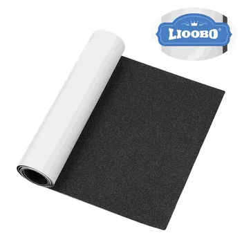 LIOOBO, лента для захвата скейтборда, лист наждачной бумаги для лестницы, педаль для инвалидной коляски, размер 80x20 см (черный, случайная защитная пленка)