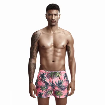 SEOBEAM Розовая мужская пляжная одежда Летние модные пляжные шорты Coconut