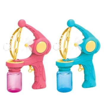 Автоматическая воздуходувка для мыльных пузырей Игрушка для детей дошкольного возраста Летний подарок Детская игрушка E65D