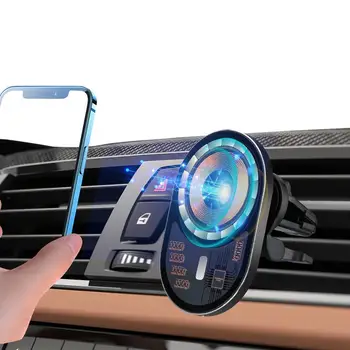 Беспроводное автомобильное зарядное устройство, быстрая зарядка, автоматический зажим, автомобильное зарядное устройство, крепление для телефона, вентиляционное отверстие на лобовом стекле, приборной панели, держатель для телефона для IOS