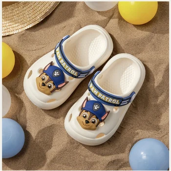 Весенняя обувь с милыми мультяшными дырочками, дышащие детские тапочки для ванной комнаты для девочек, летние уличные сандалии, детские тапочки