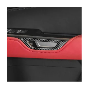 Внутренняя дверная ручка автомобиля RHD, Декоративная наклейка, отделка для LEXUS NX260 NX350H 2022 2023, Углеродное волокно