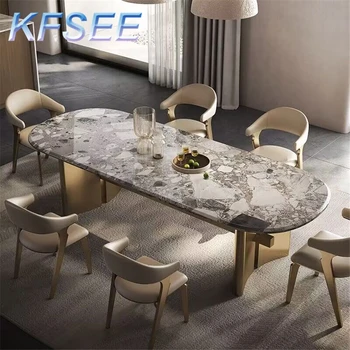 длина 160 см, Роскошный Современный Обеденный стол Kfsee