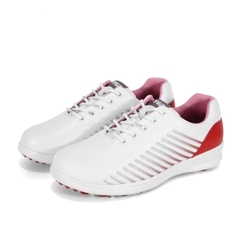 Женская обувь для гольфа PGM, водонепроницаемая обувь, Нескользящие гвозди, Удобные кроссовки на мягкой подошве, женская спортивная одежда