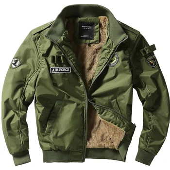 Зимняя военная куртка-бомбер, мужские теплые парки, пальто, ветровка из плотного флиса Linner, Повседневные тактические армейские летные куртки, одежда
