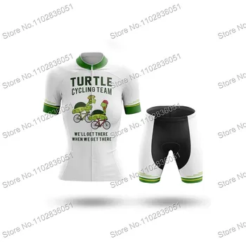 Комплект майки Turtle Cycling Team Pro для велоспорта, Женская форма MTB, Велосипедная одежда, Летняя Велосипедная рубашка, Шорты с нагрудником Ropa, Майо Ciclismo