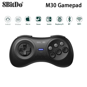 Контроллер 8BitDo M30 Bluetooth геймпад для Android Windows Steam Switch Беспроводной джойстик RaspberryPi