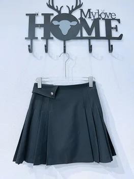 Корейская версия нерегулярной плиссированной тонкой одежды для гольфа, женская юбка, западная спортивная мода, юбка с высоким мячом