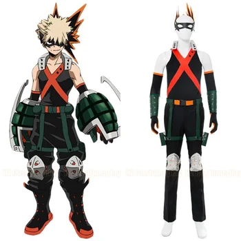 Косплей-костюм My Hero Academia Бакуго Кацуки Katsuki Bakugo Hero Battle Uniform Suit