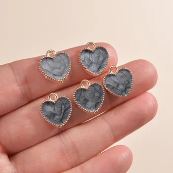 Металлические подвески в форме маленького сердца для браслета, ожерелья своими руками, аксессуаров для изготовления ювелирных изделий