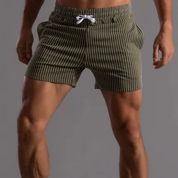 Мужская одежда 2023 Армейские зеленые шорты Мужские Повседневные шорты Летние Однотонные шорты длиной до колена повседневные брюки для фитнеса и бега