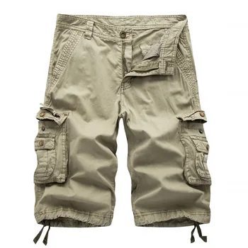 Мужские армейские рабочие шорты для военной работы, летние повседневные Свободные шорты-карго, мужские модные Короткие брюки в стиле милитари