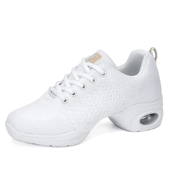 новая современная танцевальная обувь, джазовые туфли с мягкой подошвой, спортивная танцевальная обувь, дышащая уличная женская обувь, размер 34-41