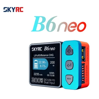 НОВОЕ Смарт-Зарядное Устройство SkyRC B6neo постоянного Тока мощностью 200 Вт, Зарядное Устройство для баланса заряда батареи мощностью 80 Вт SK-100198