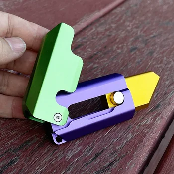 Нож для 3D-Печати Креативного Дизайна Gravity Cub Knife Из Алюминиевого Сплава, Декомпрессионная Игрушка, Прыгающий Маленький Нож для Редиски для Малышей