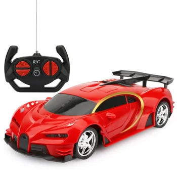 Радиоуправляемая машинка 1: 18, имитирующая четырехколесные автомобили Bugatti, детская игрушечная машинка, перезаряжаемая игрушечная спортивная машинка, детский подарок