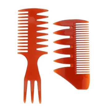 Расческа для стрижки волос, профессиональная парикмахерская щетка, расчески для парикмахерского салона- чайный цвет, 2 шт.