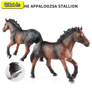 Реалистичные модели животных и лошадей, игрушечные фигурки, твердая эмуляция, Аппалуза, Гарвард, Ганновер, Квартал Клайдесдейл, Арабская лошадь