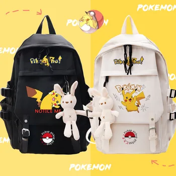 Рюкзак с аниме-Покемоном Пикачу, школьный рюкзак для подростков, Студенческая сумка для книг, карманный рюкзак Mochila для девочек и мальчиков
