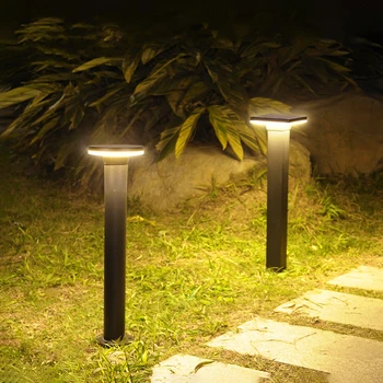 Светодиодная уличная водонепроницаемая газонная лампа IP65, газонная лампа, современная минималистичная садовая лампа, уличная ландшафтная цилиндрическая газонная лампа AC85-265V