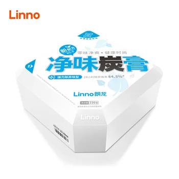 Твердая углеродная паста китайского бренда Linno, сильная дезодорация старого автомобиля, удаление формальдегида в новом автомобиле, Три Антибактериальные эффективности