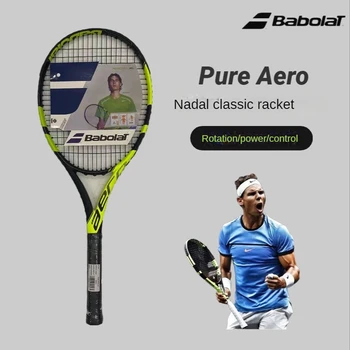 Теннисная ракетка PA Nadal 2015 French Open carbon для начинающих, мужчины и женщины, 300 г, 2 ручки