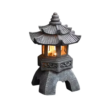 Украшение каменной башни в китайском стиле, Лампа Солнечного дворца, Планировка сада во внутреннем дворе, Проживание в семье, Оформление в японском стиле