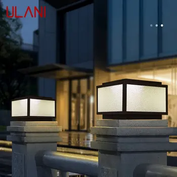 Уличная Солнечная лампа ULANI LED Креативные Квадратные фонари на столбах Водонепроницаемые IP65 для дома Виллы Отеля крыльца Внутреннего двора
