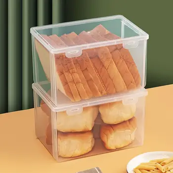Ящик для хранения хлеба, холодильник, Кухня, Прозрачная коробка для фруктов, Контейнеры для хранения артефактов, Кухонные принадлежности